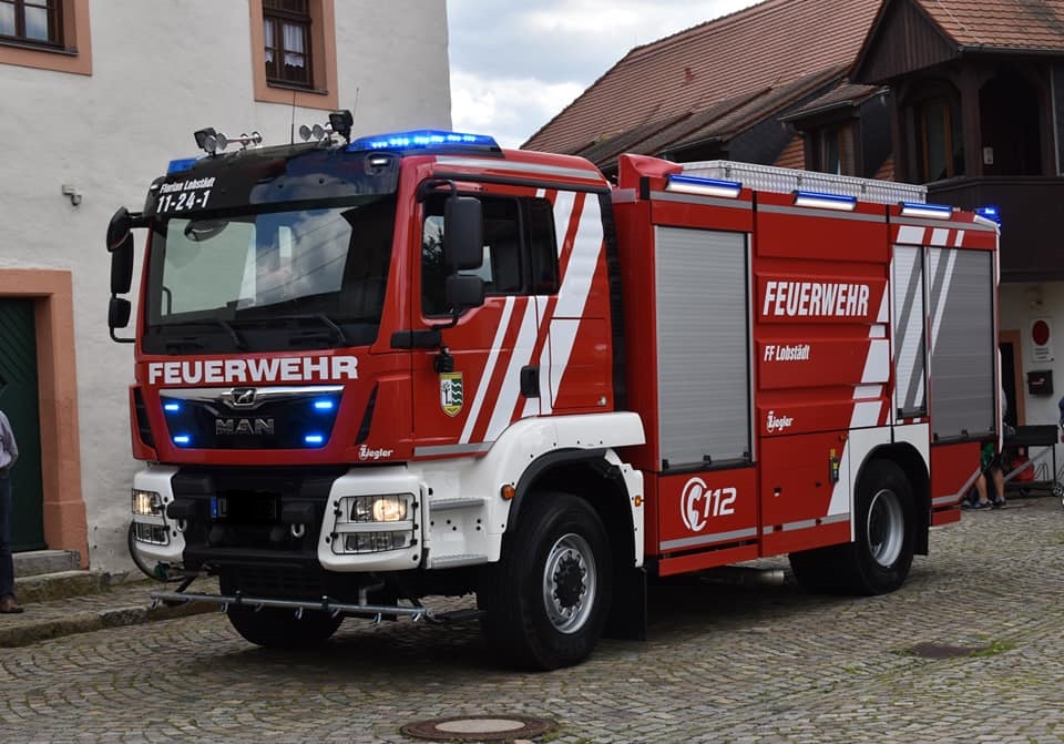 Einsatzfahrzeug der Feuerwehr Lobstädt